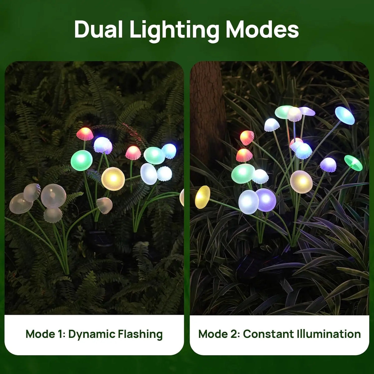 Solar Mushroom Garden Lights Jellyfish LED Outdoor Decor - Solar Guard