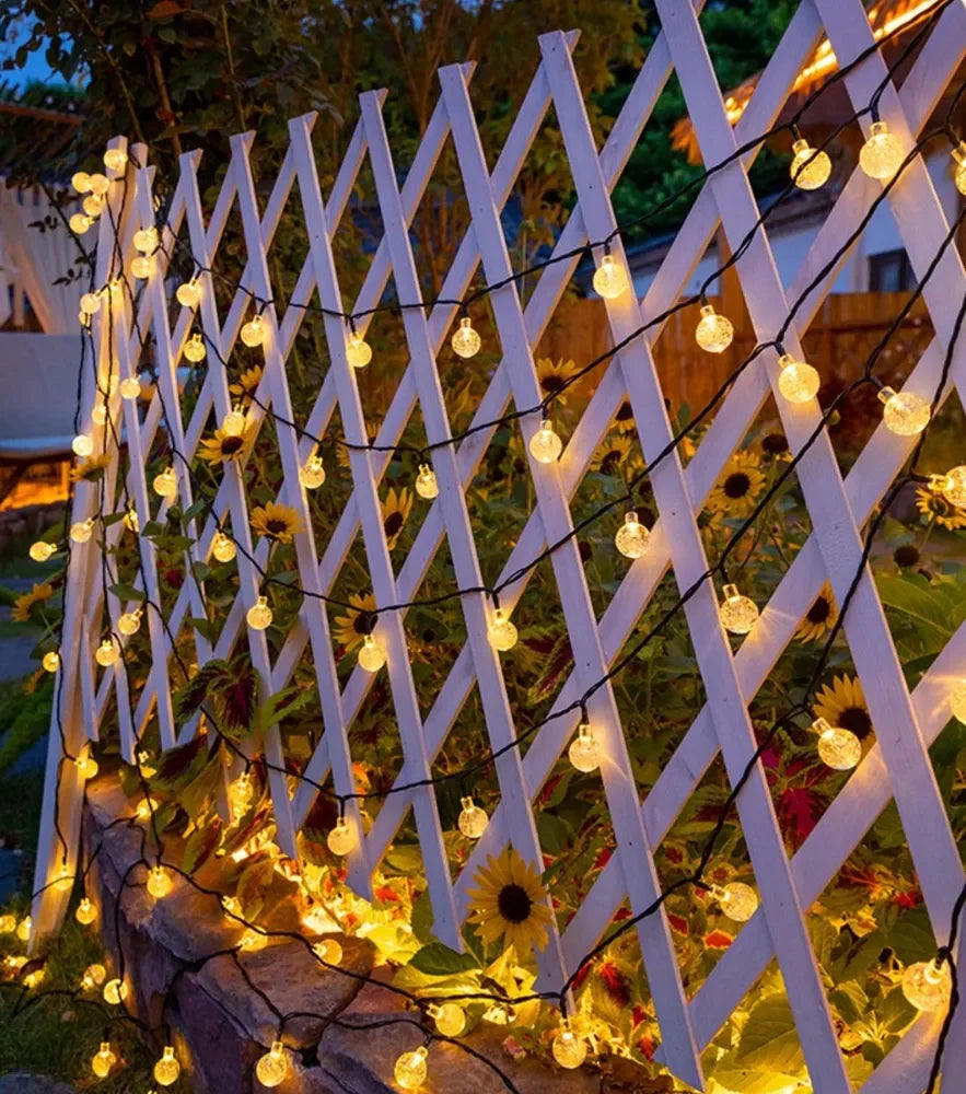 Solar Bubble Ball String Lights Outdoor Waterproof Decor - Solar Guard