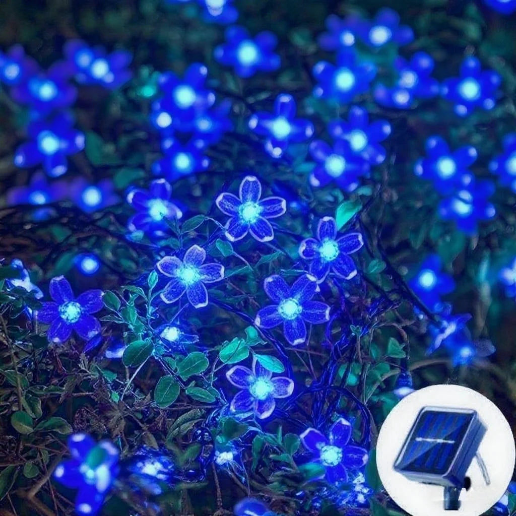 Solar Cherry Blossom String Lights for Garden Decor - Solar Guard