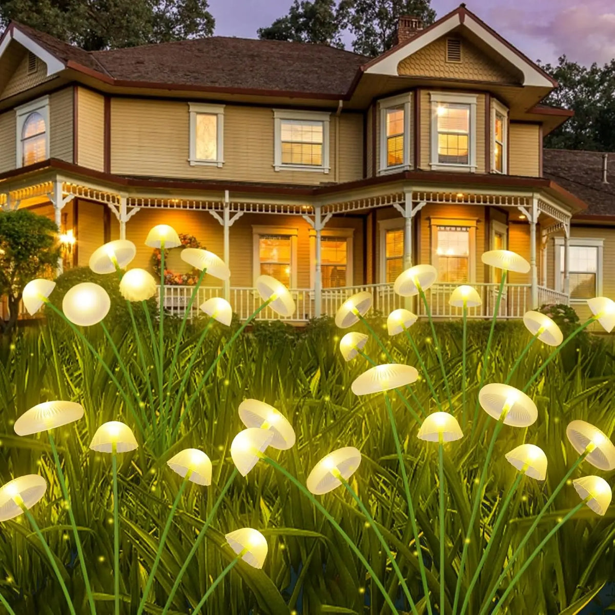 Solar Mushroom Garden Lights Jellyfish LED Outdoor Decor - Solar Guard