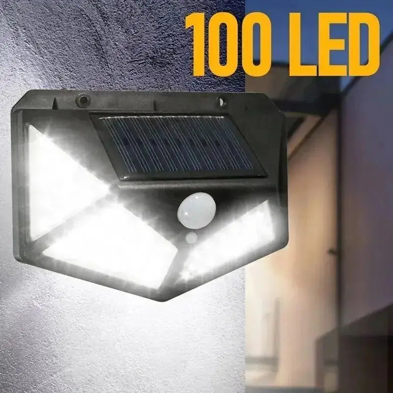 100-LED Solar Motion Sensor Wall Light For Outdoors - Solar Guard
