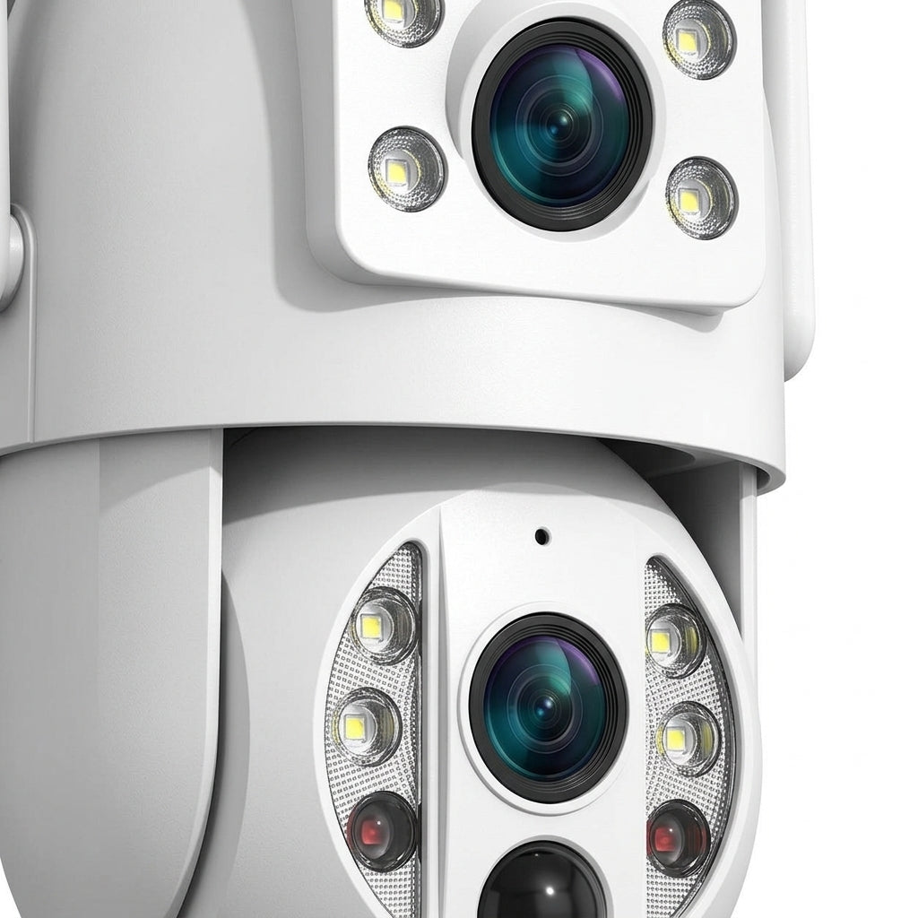 Solar Wireless Outdoor Security Camera Dual Lens 2K/4K - Solar Guard