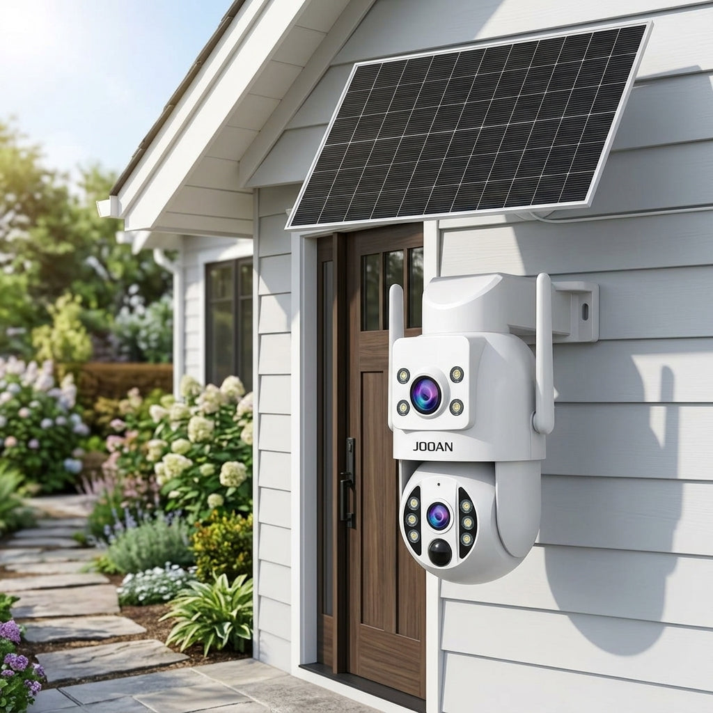 Solar Wireless Outdoor Security Camera Dual Lens 2K/4K - Solar Guard