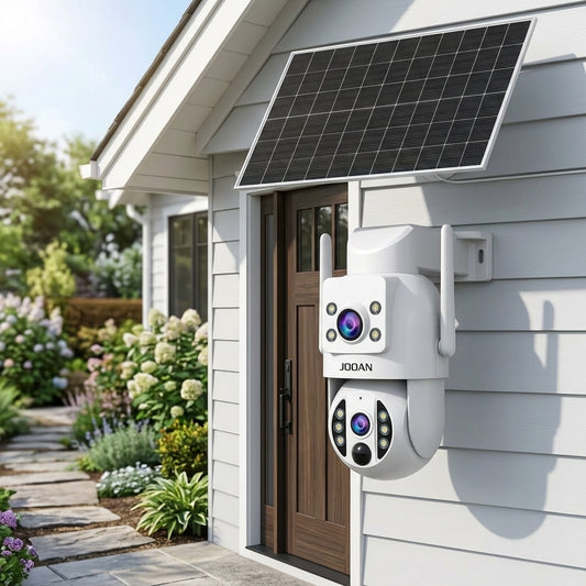 Solar Wireless Outdoor Security Camera Dual Lens 2K/4K - Solar Guard